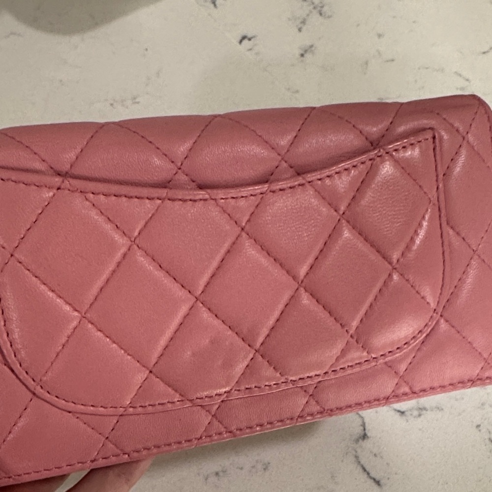 Chanel Pink Quilted Leather Wallet - Picture 10 of 11